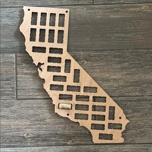 Wooden California Wine Cork Holder